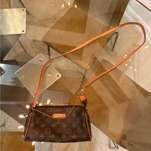 Louis Vuitton Monogram Crossbody Bag with Tan Strap